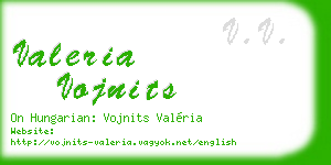 valeria vojnits business card
